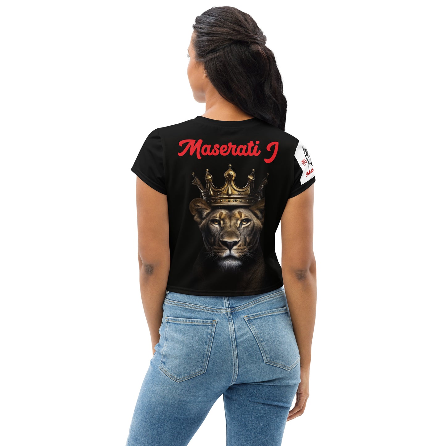 Maserati j ladies Queen Crop Tee