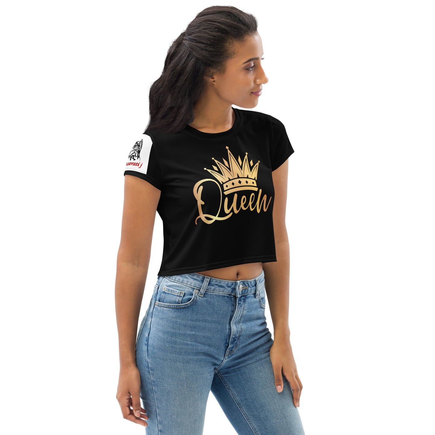 Maserati j ladies Queen Crop Tee