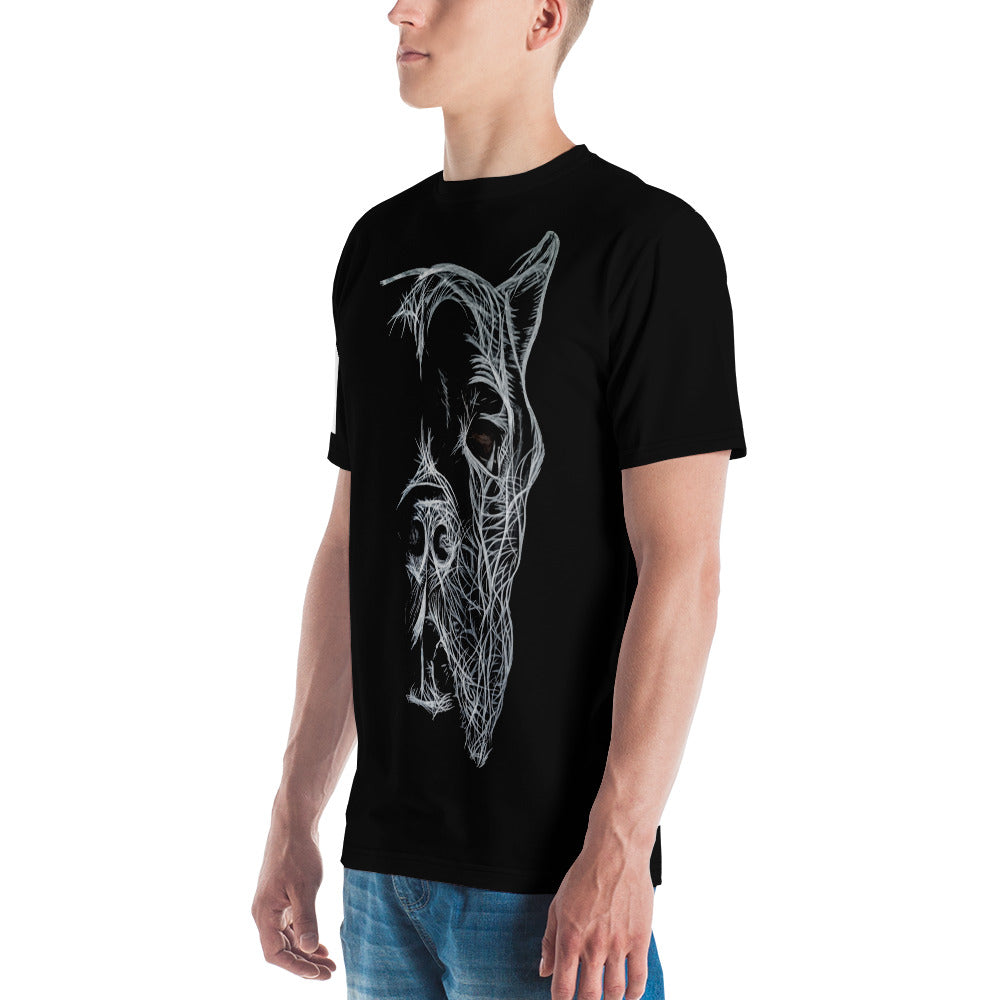 Men's Maserati j  Corso chalk drawing t-shirt