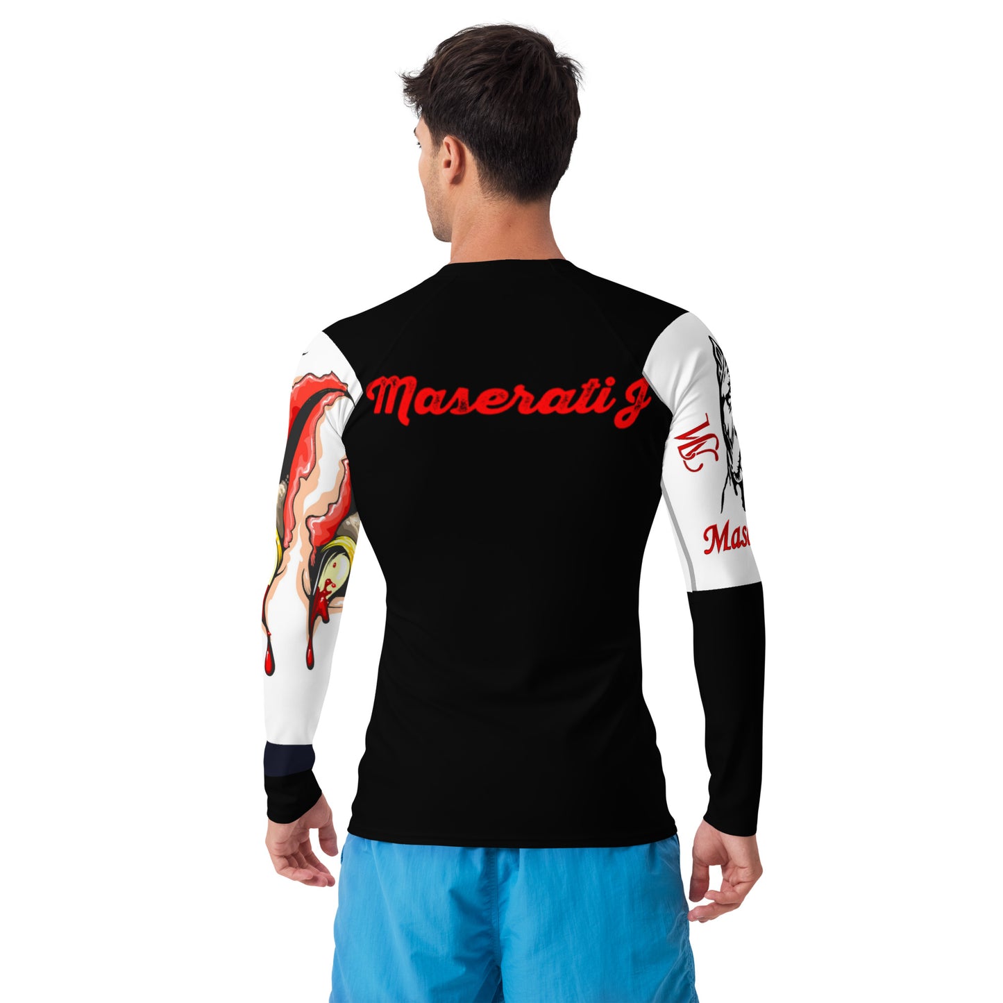 Maserati J Men's tiger Rash Guard