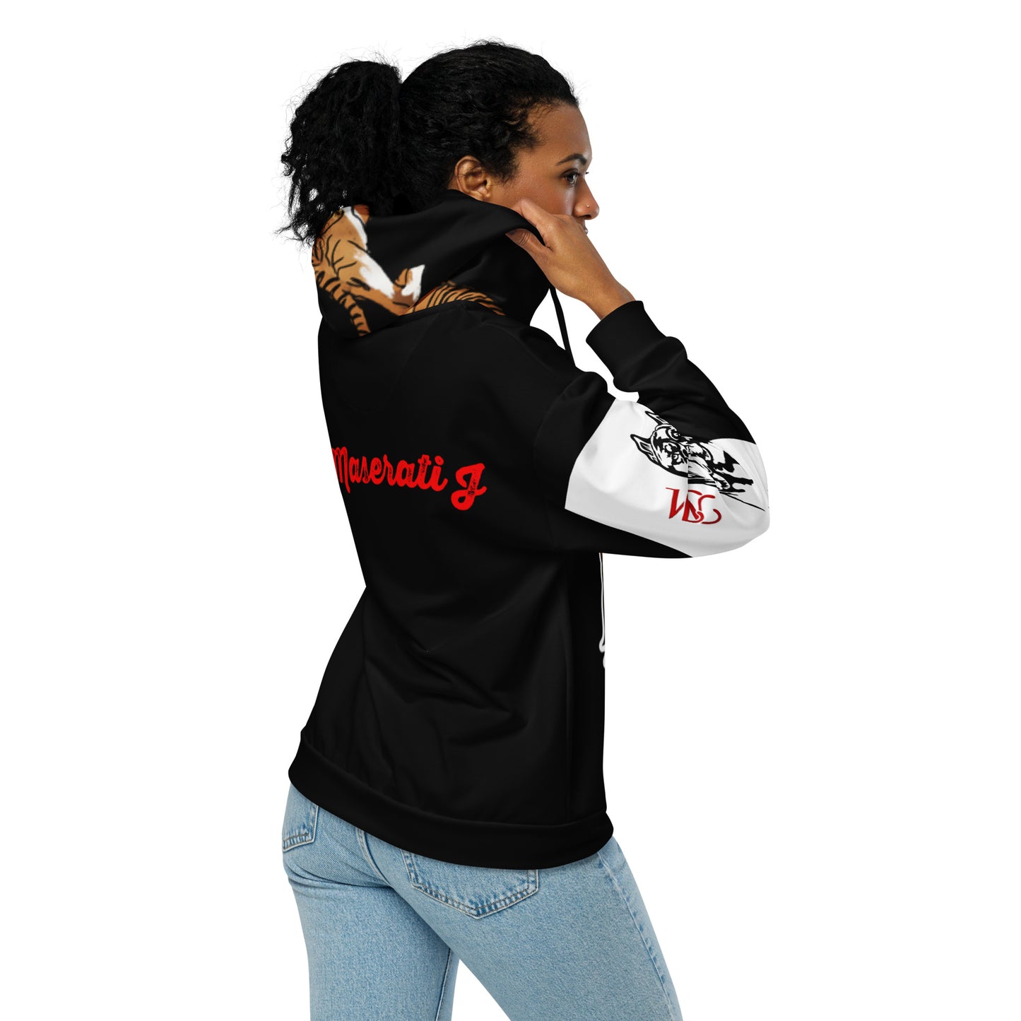 Maserati J tiger Unisex zip hoodie