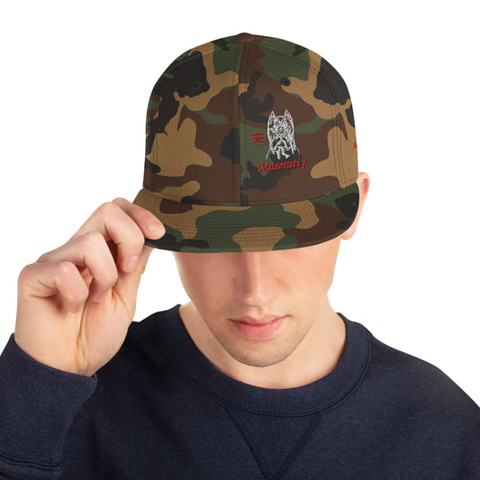 Maserati J Army fatigue Snapback Hat