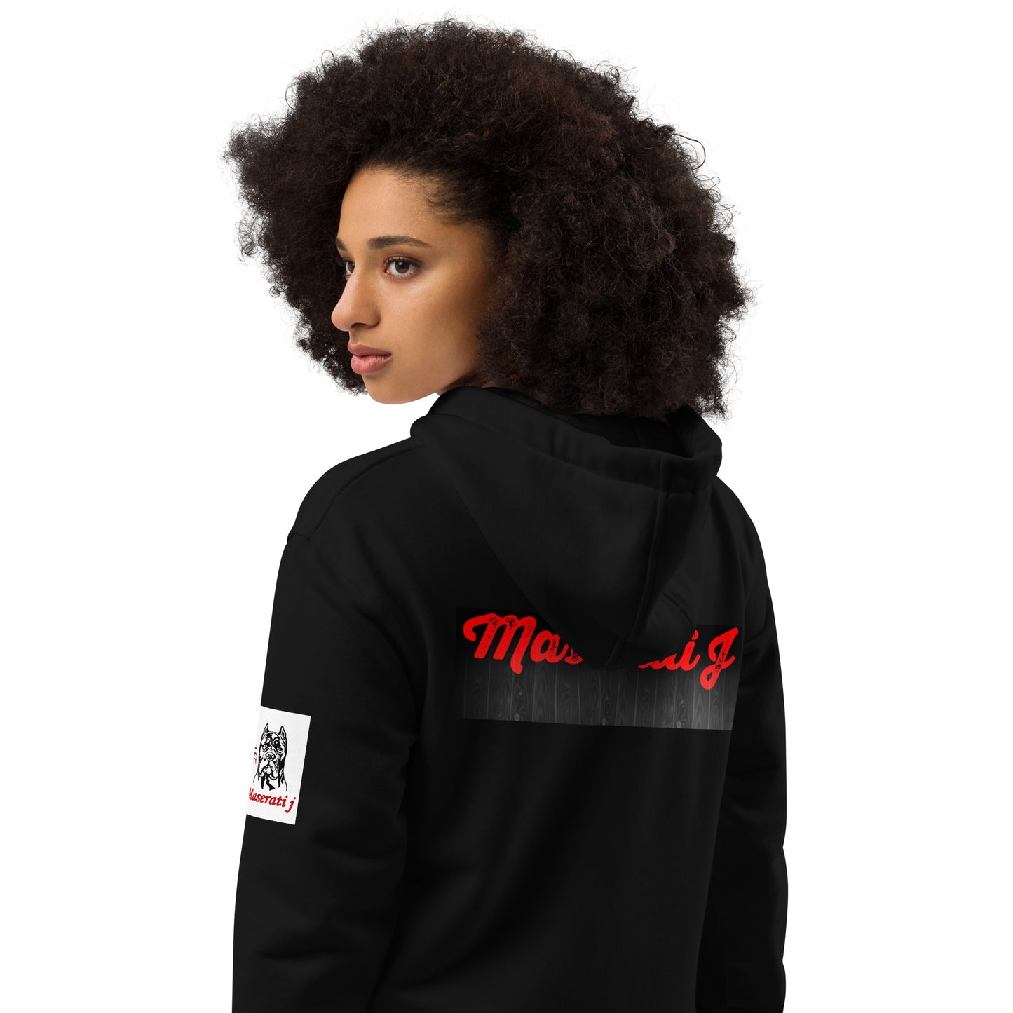 Maserati J Premium Colorful Black Beauty eco hoodie