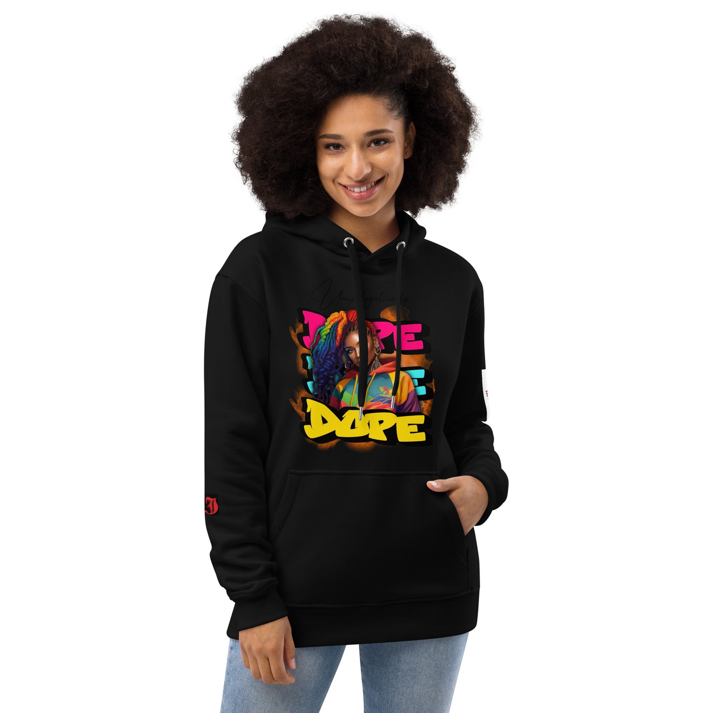 Maserati J Premium Colorful Black Beauty eco hoodie