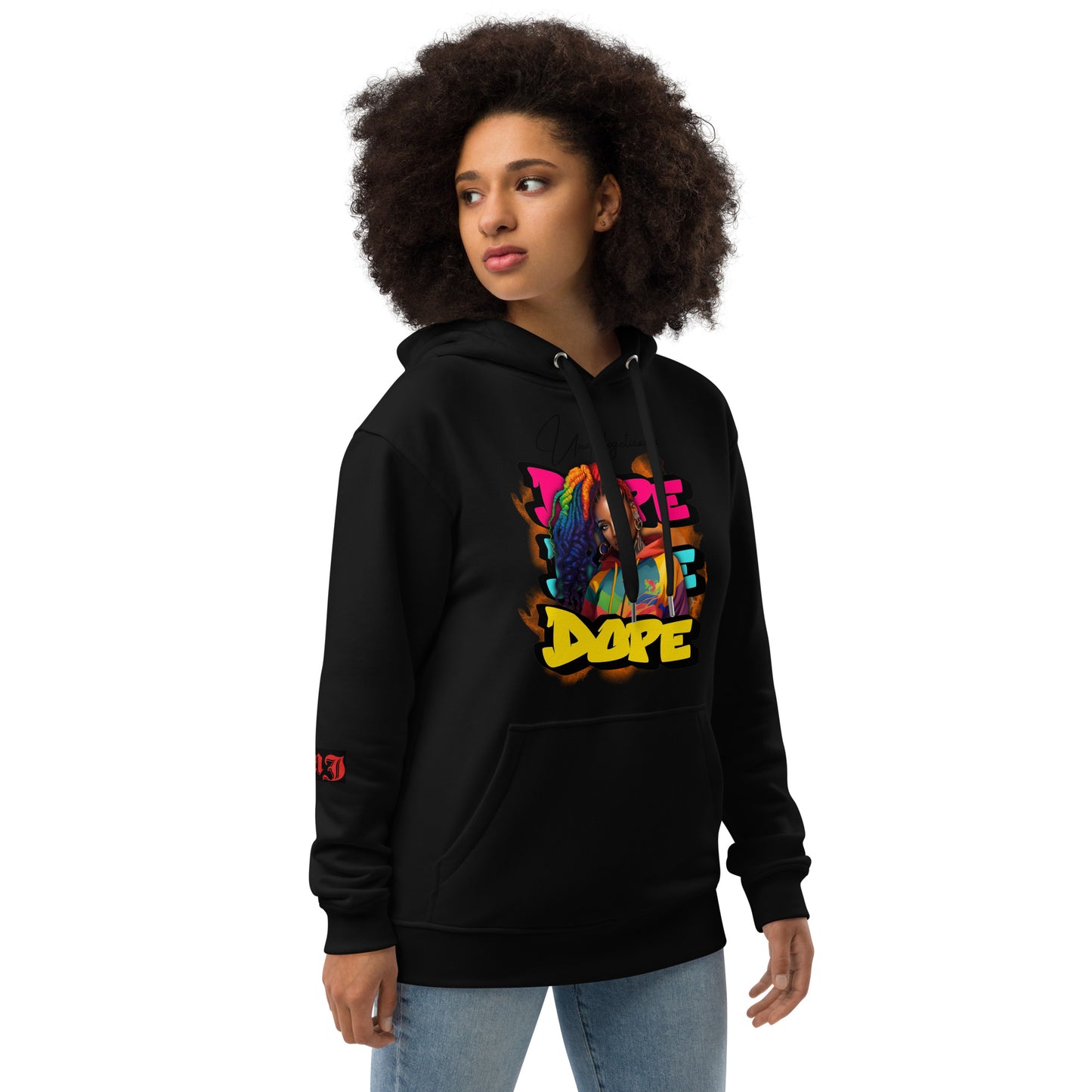 Maserati J Premium Colorful Black Beauty eco hoodie