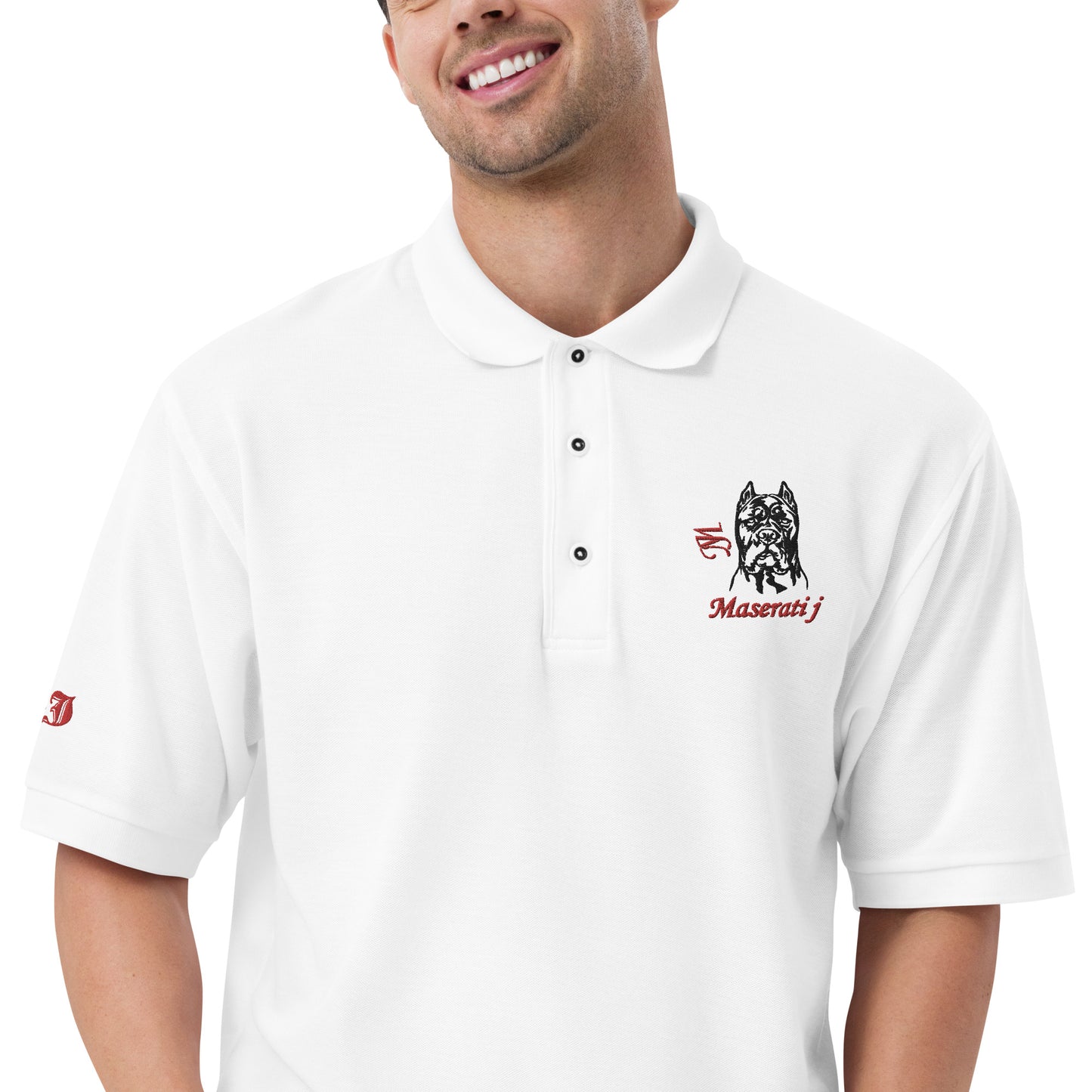 Maserati J Men's White  Premium Polo